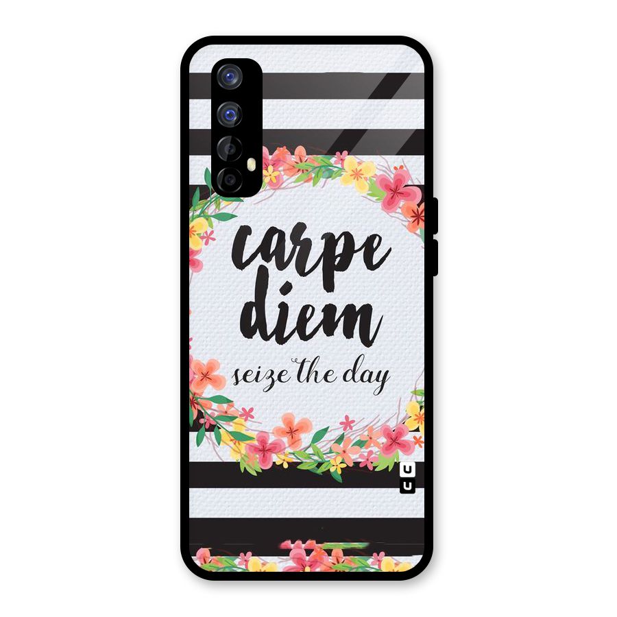 Floral Seize The Day Glass Back Case for Realme Narzo 20 Pro
