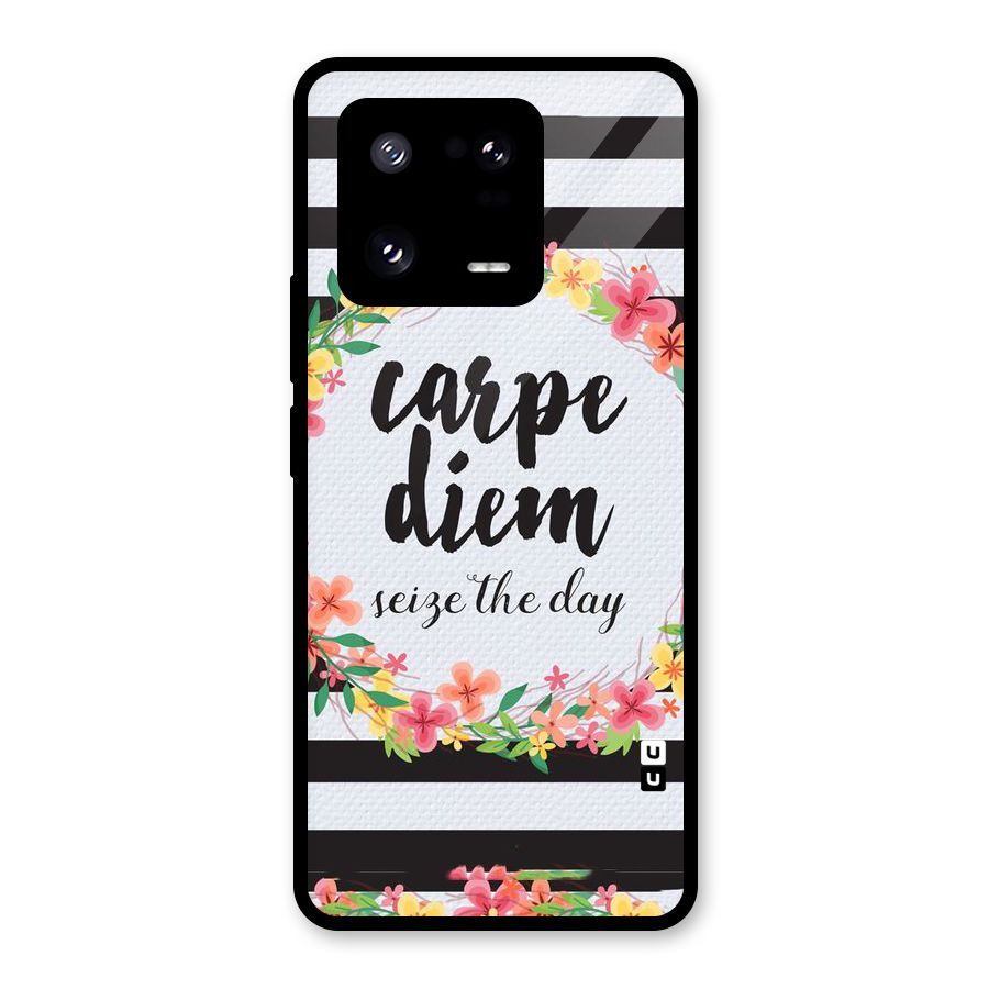 Floral Seize The Day Glass Back Case for Xiaomi 13 Pro