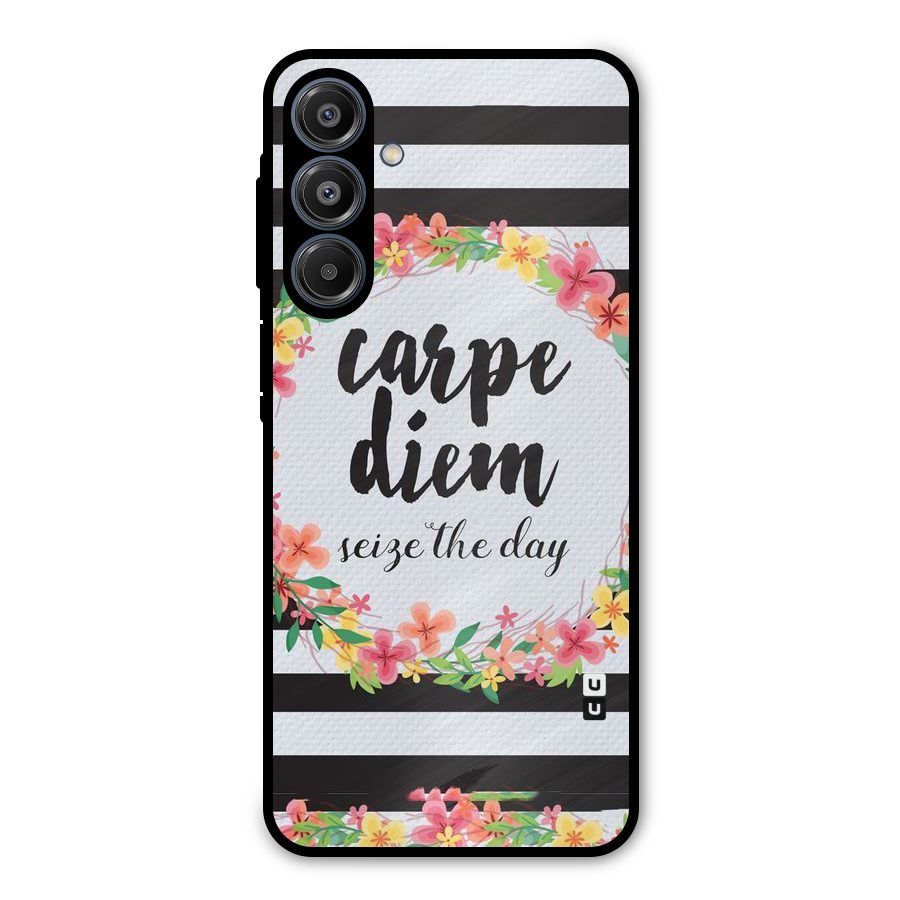 Floral Seize The Day Metal Back Case for Galaxy A16 5G