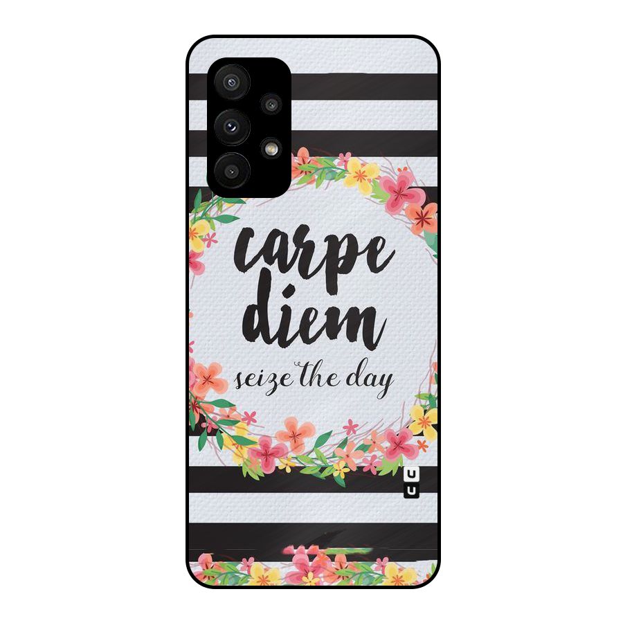Floral Seize The Day Metal Back Case for Galaxy A23