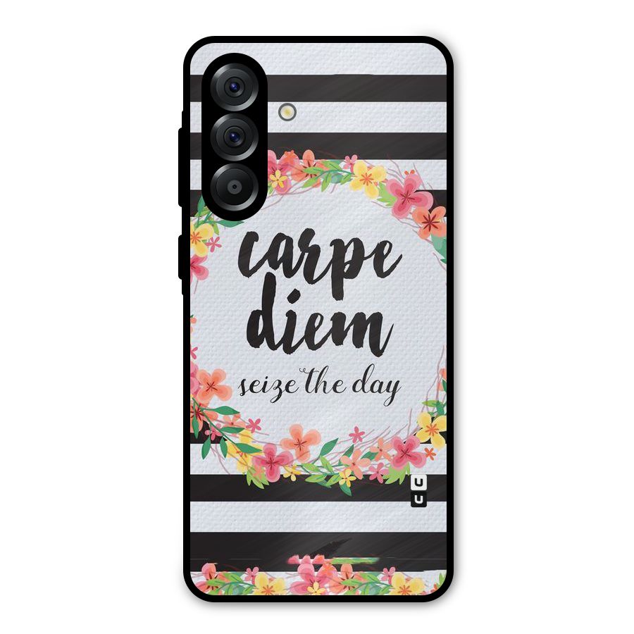 Floral Seize The Day Metal Back Case for Galaxy A56