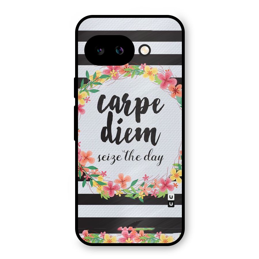 Floral Seize The Day Metal Back Case for Google Pixel 9a