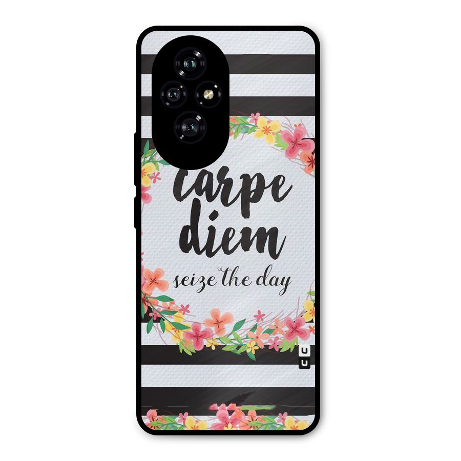 Floral Seize The Day Metal Back Case for Honor 200