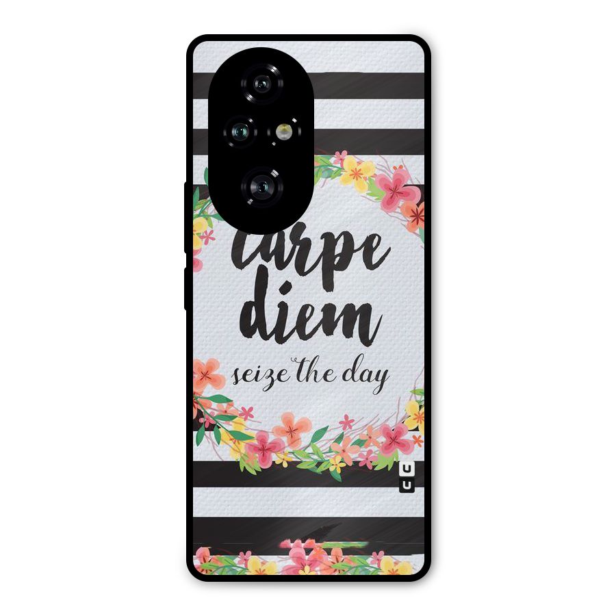 Floral Seize The Day Metal Back Case for Honor 200 Pro