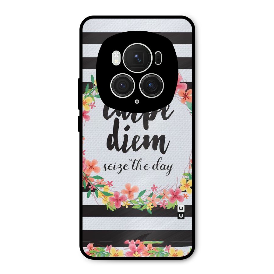 Floral Seize The Day Metal Back Case for Honor Magic6 Pro