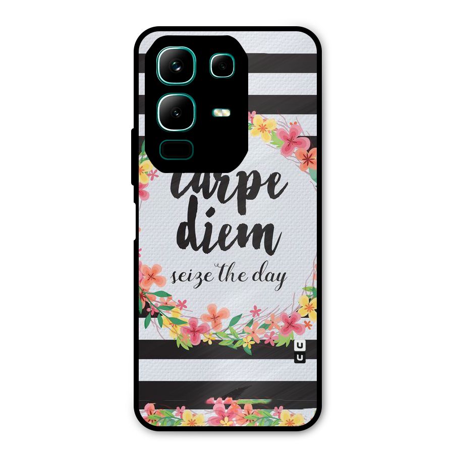 Floral Seize The Day Metal Back Case for Infinix Note 50x