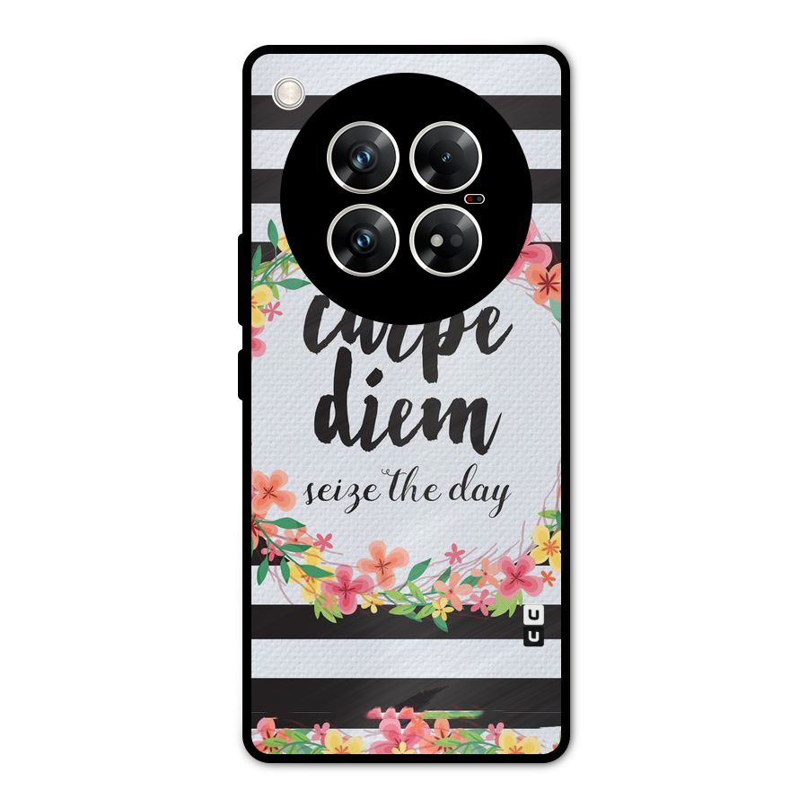 Floral Seize The Day Metal Back Case for Infinix Zero 40 5G