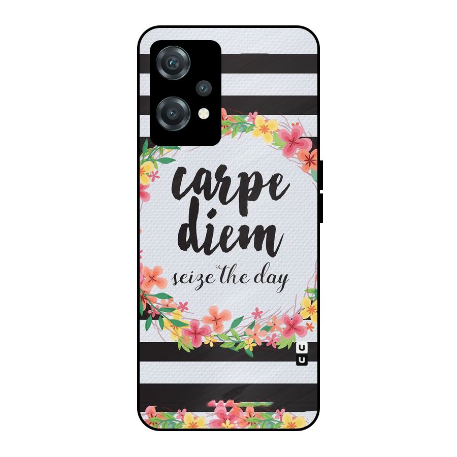 Floral Seize The Day Metal Back Case for OnePlus Nord CE 2 Lite 5G