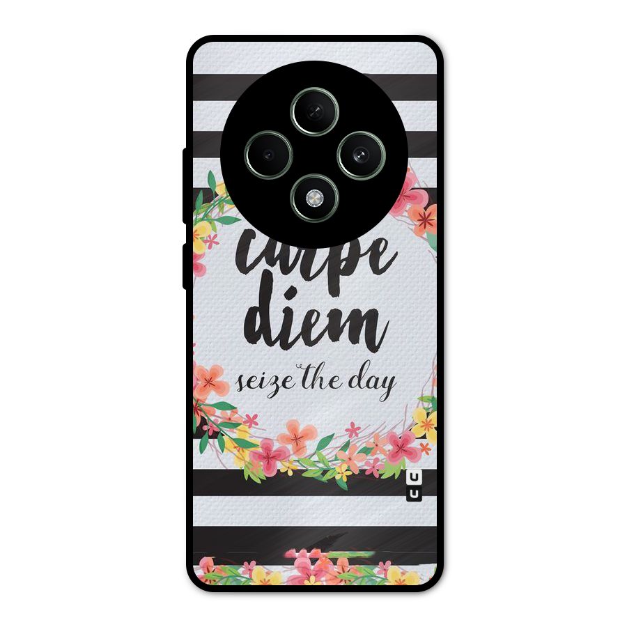 Floral Seize The Day Metal Back Case for Oppo F27
