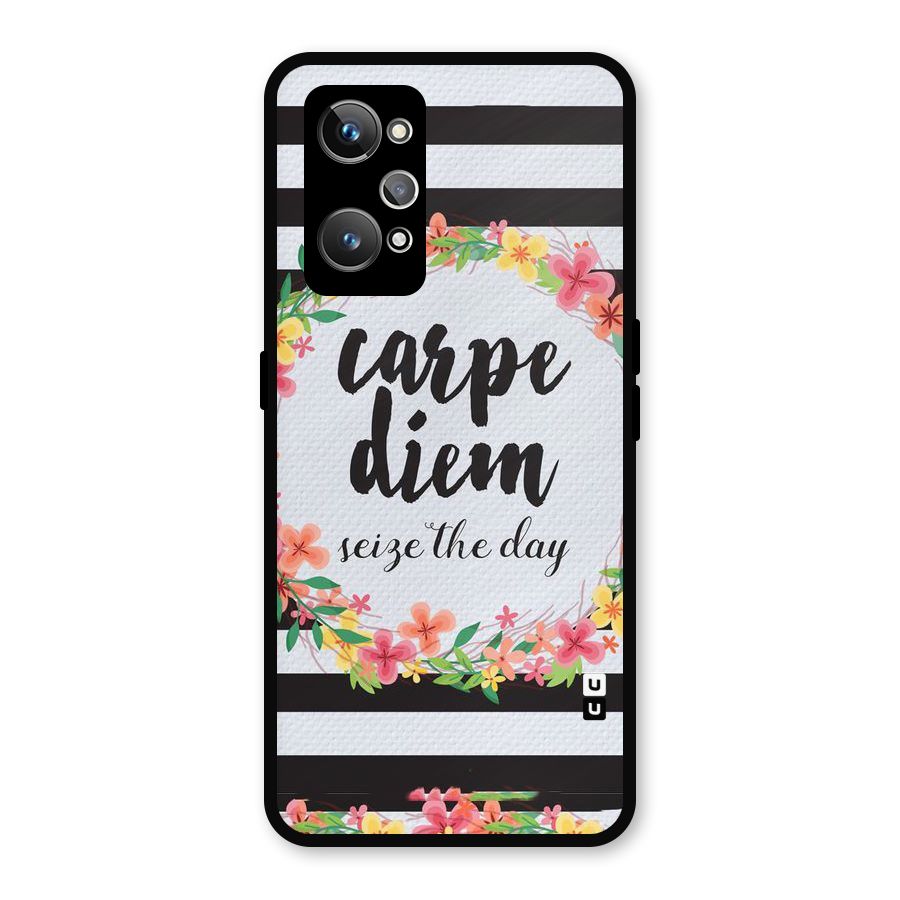 Floral Seize The Day Metal Back Case for Realme GT Neo2