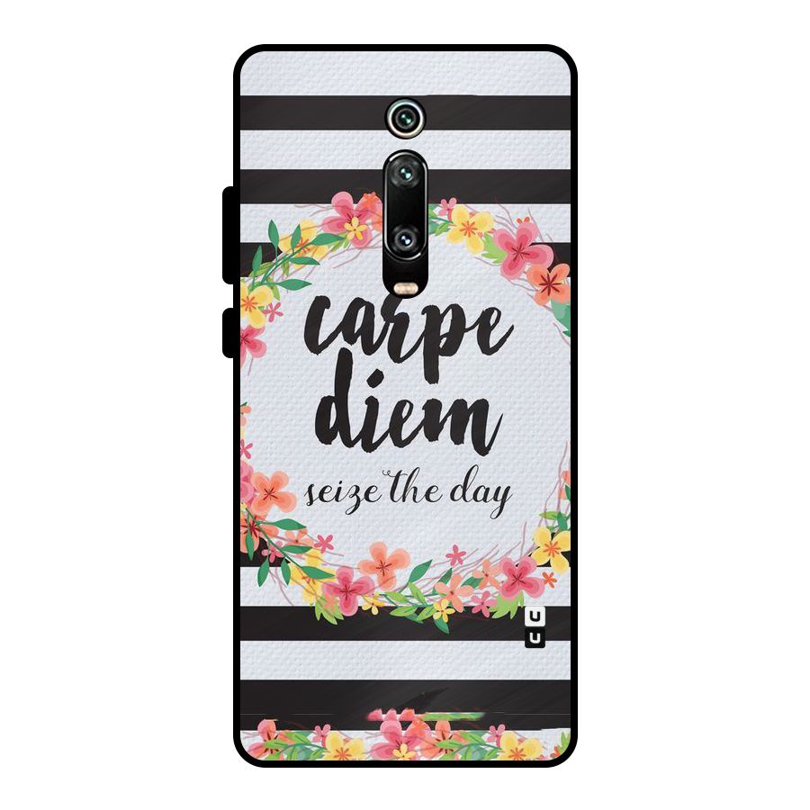 Floral Seize The Day Metal Back Case for Redmi K20