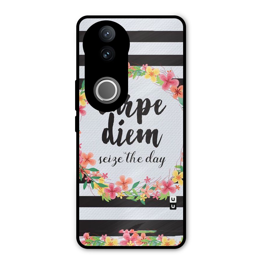 Floral Seize The Day Metal Back Case for iQOO Z10R