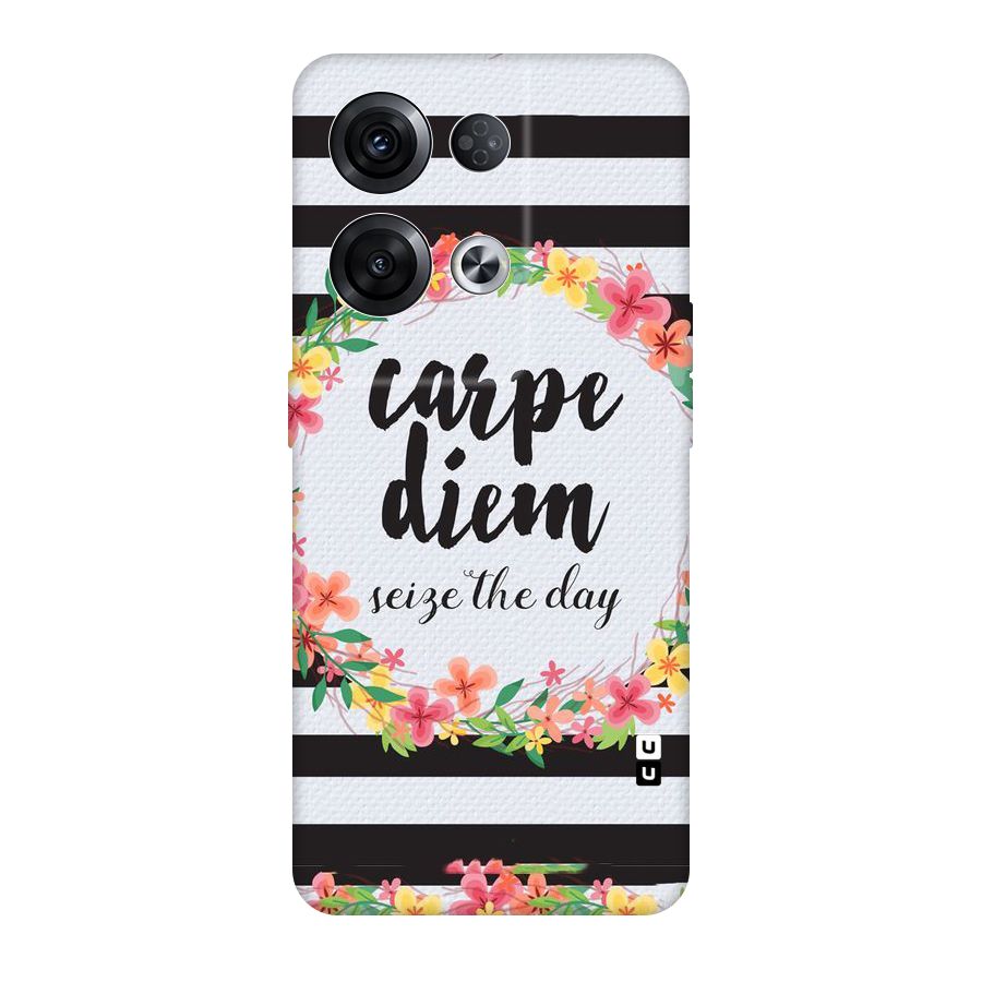 Floral Seize The Day Original Polycarbonate Back Case for Oppo Reno8 Pro 5G