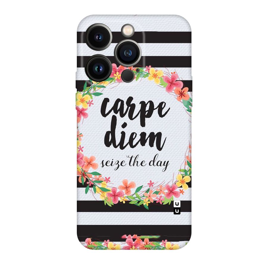 Floral Seize The Day Original Polycarbonate Back Case for iPhone 14 Pro