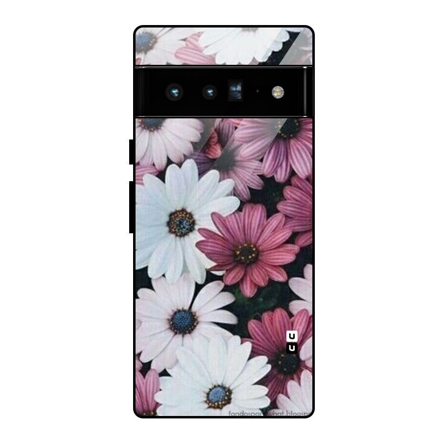 Floral Shades Pink Glass Back Case for Google Pixel 6 Pro