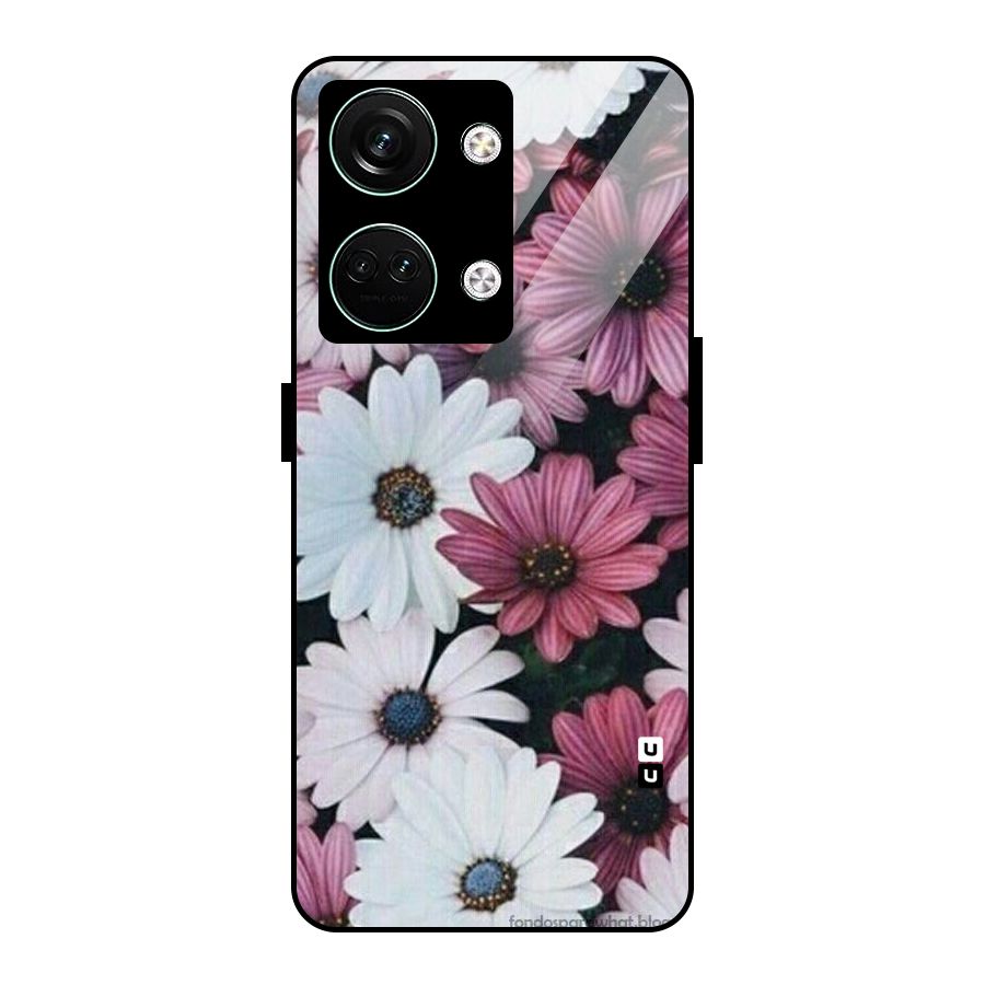 Floral Shades Pink Glass Back Case for Oneplus Nord 3