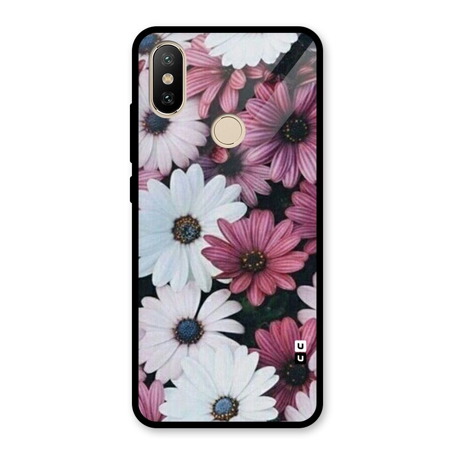 Floral Shades Pink Glass Back Case for Redmi A2