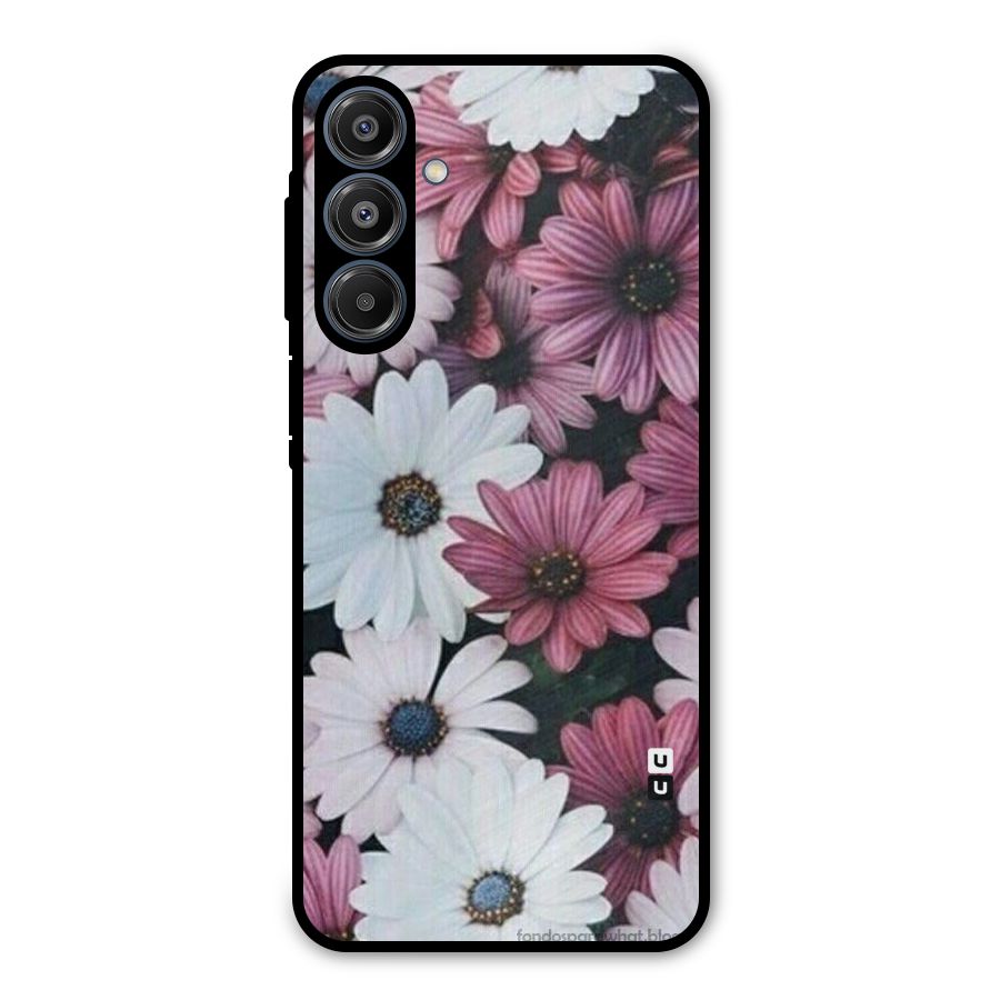Floral Shades Pink Metal Back Case for Galaxy A16 5G