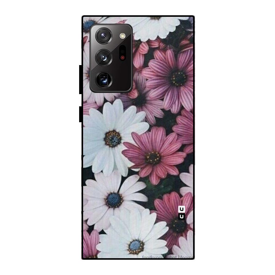 Floral Shades Pink Metal Back Case for Galaxy Note 20 Ultra 5G