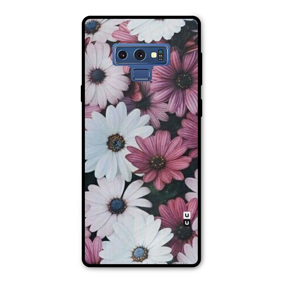 Floral Shades Pink Metal Back Case for Galaxy Note 9