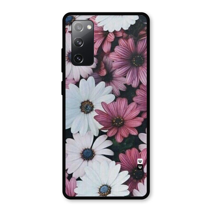 Floral Shades Pink Metal Back Case for Galaxy S20 FE