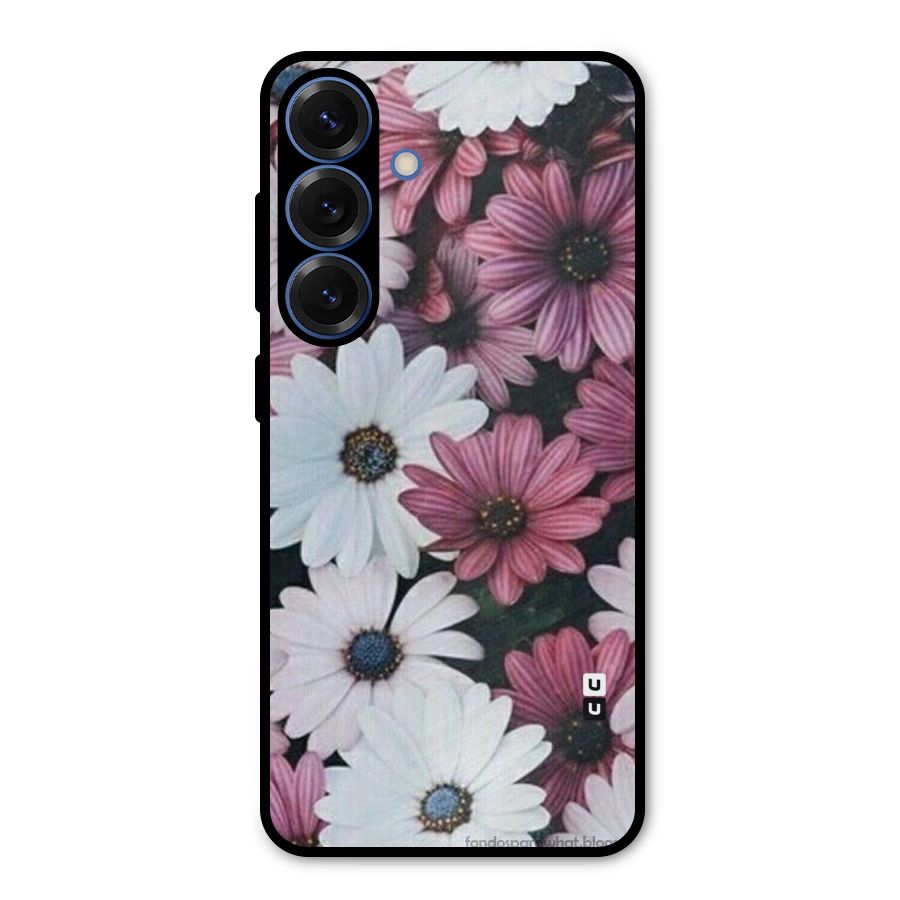 Floral Shades Pink Metal Back Case for Galaxy S25
