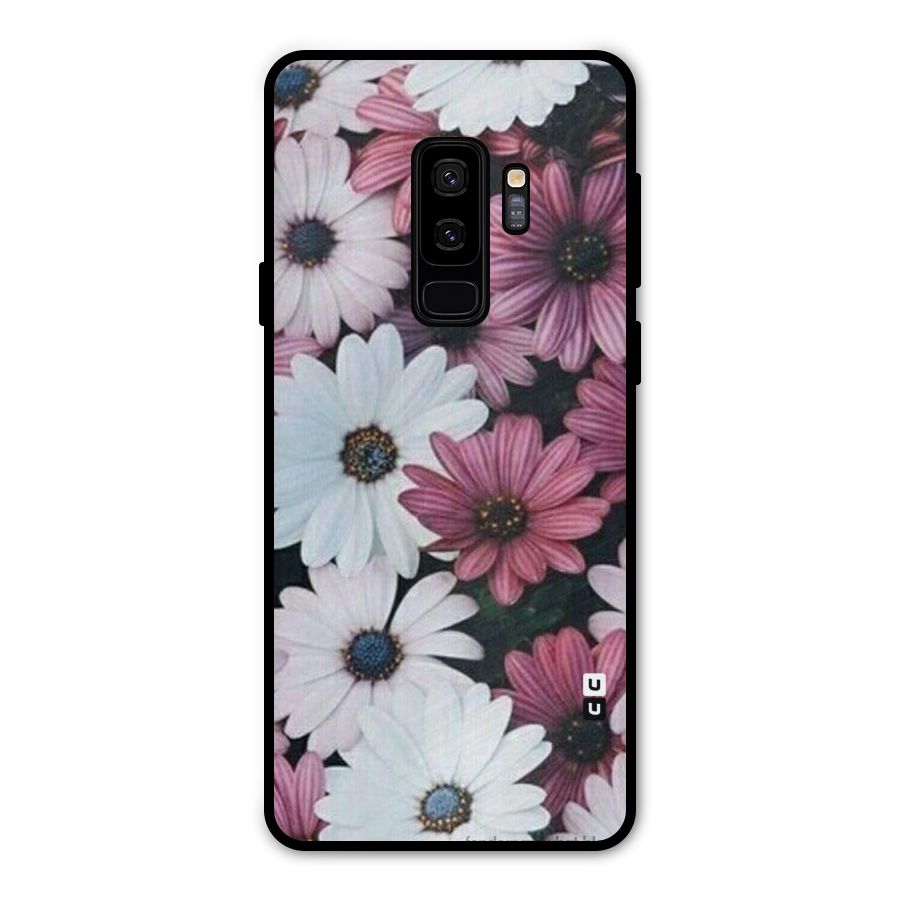 Floral Shades Pink Metal Back Case for Galaxy S9 Plus