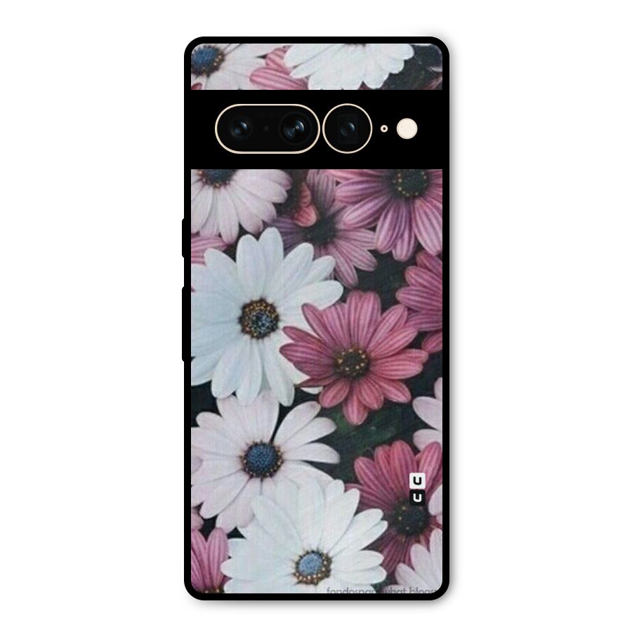 Floral Shades Pink Metal Back Case for Google Pixel 7 Pro