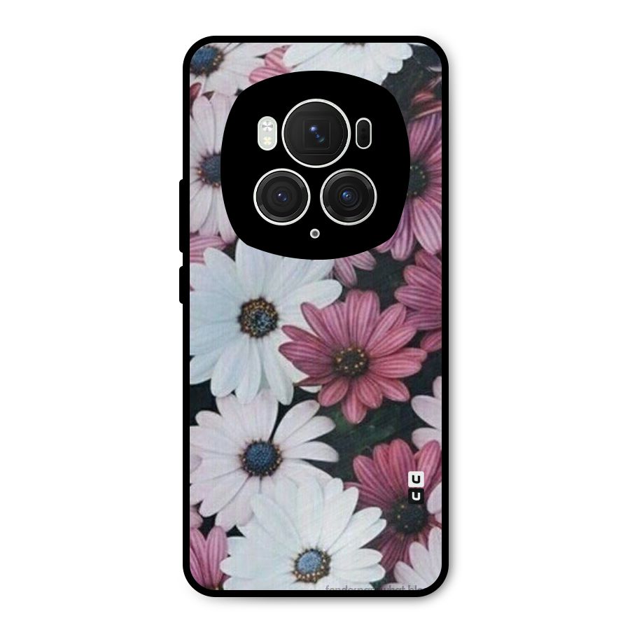 Floral Shades Pink Metal Back Case for Honor Magic6 Pro