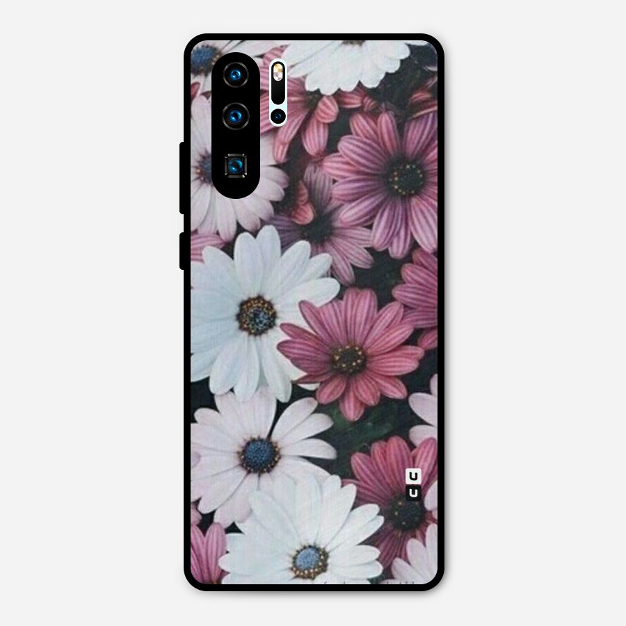Floral Shades Pink Metal Back Case for Huawei P30 Pro