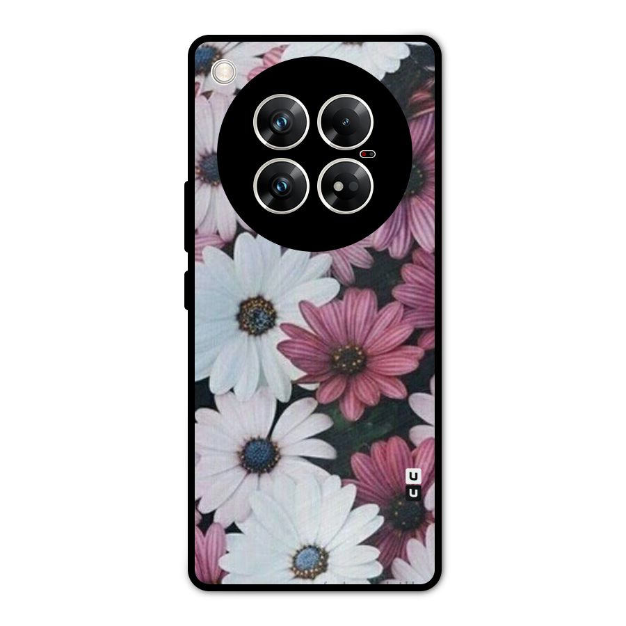 Floral Shades Pink Metal Back Case for Infinix Zero 40 5G