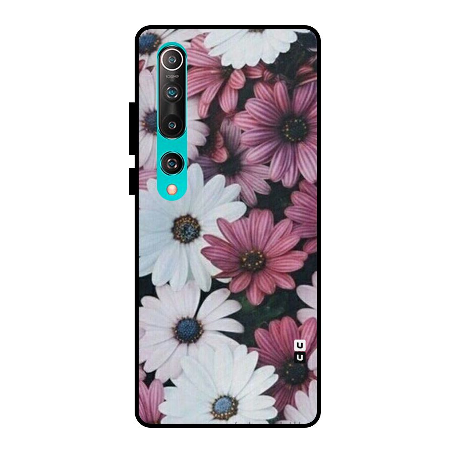 Floral Shades Pink Metal Back Case for Mi 10