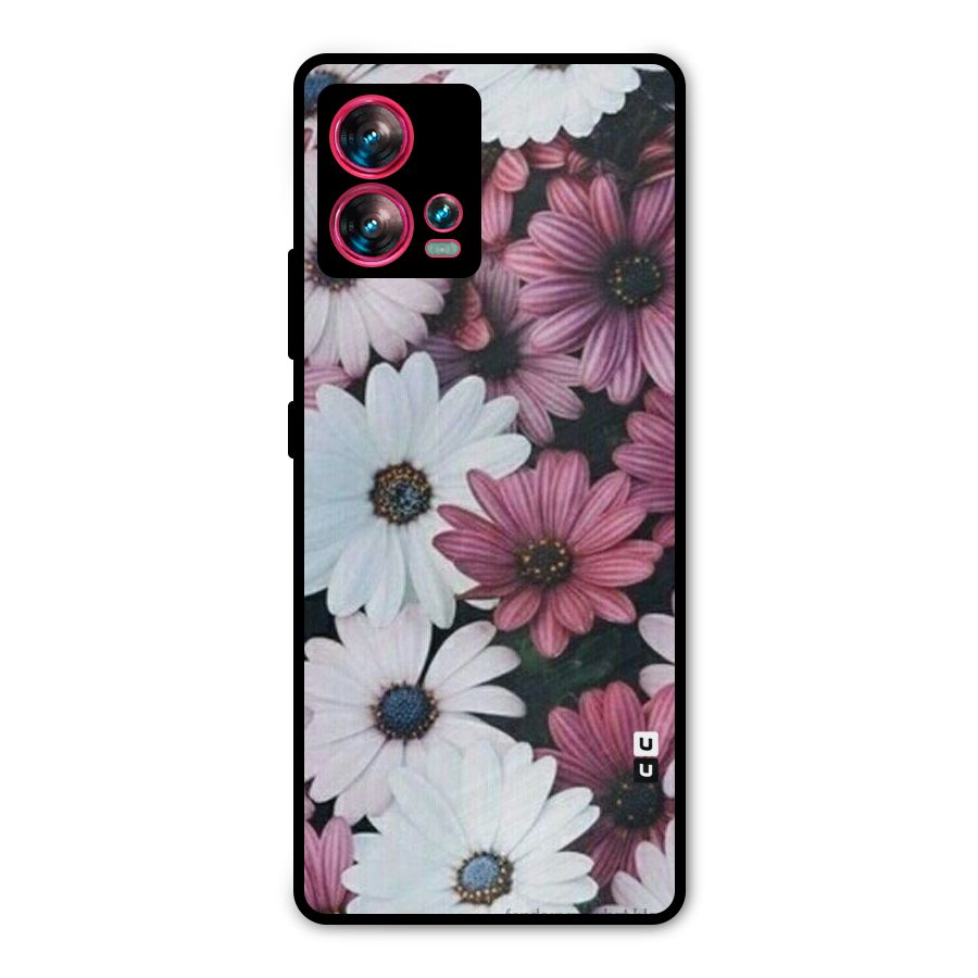 Floral Shades Pink Metal Back Case for Motorola Edge 30 Fusion