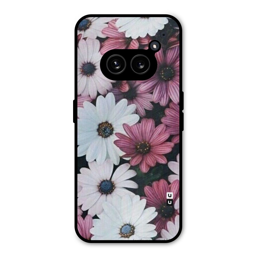 Floral Shades Pink Metal Back Case for Nothing Phone 2a Plus
