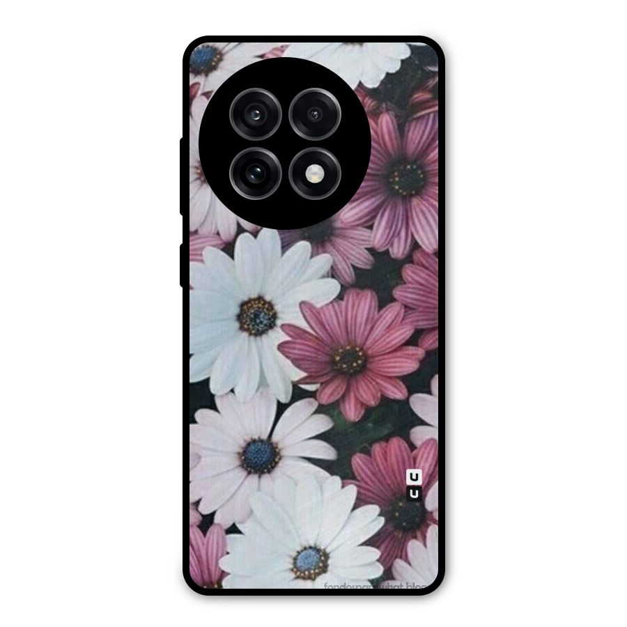 Floral Shades Pink Metal Back Case for OnePlus 13R