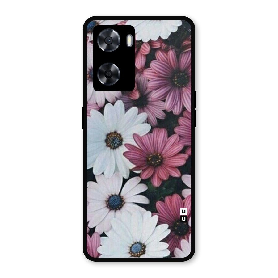 Floral Shades Pink Metal Back Case for OnePlus Nord N20 SE
