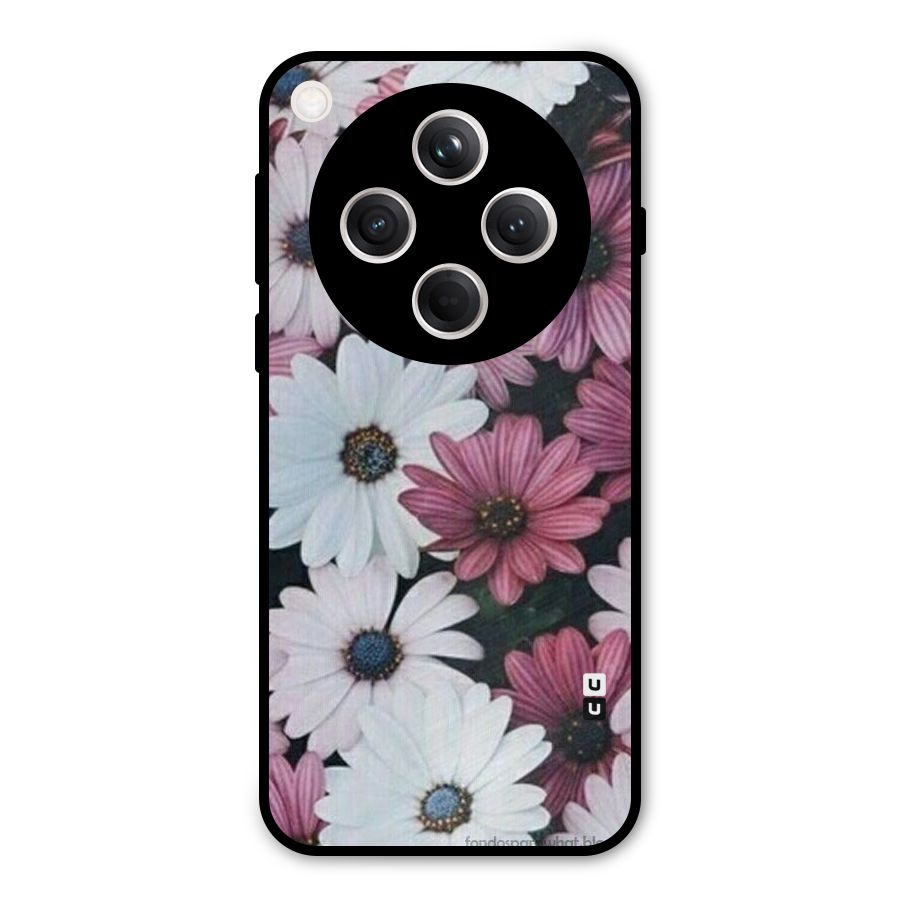 Floral Shades Pink Metal Back Case for Oppo Find X8