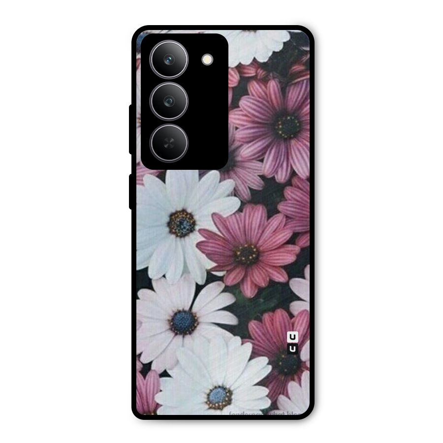 Floral Shades Pink Metal Back Case for Realme 14x