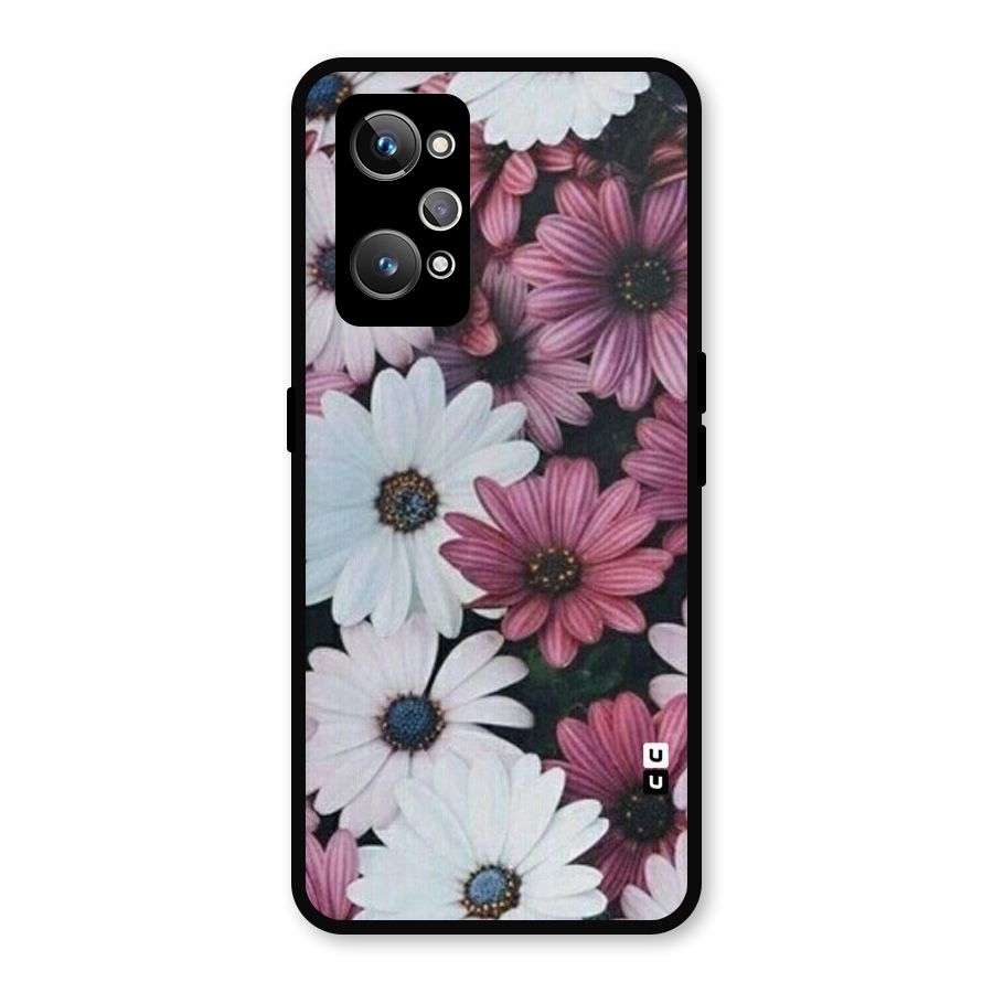 Floral Shades Pink Metal Back Case for Realme GT 2