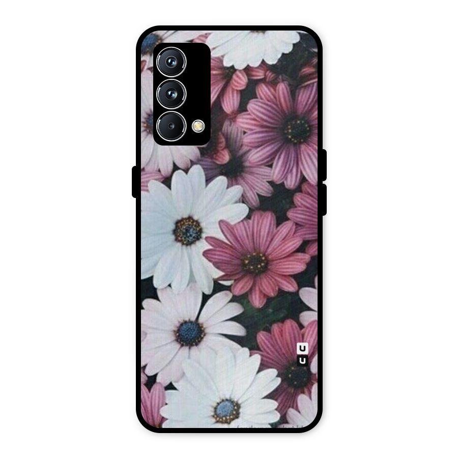 Floral Shades Pink Metal Back Case for Realme GT Master Edition