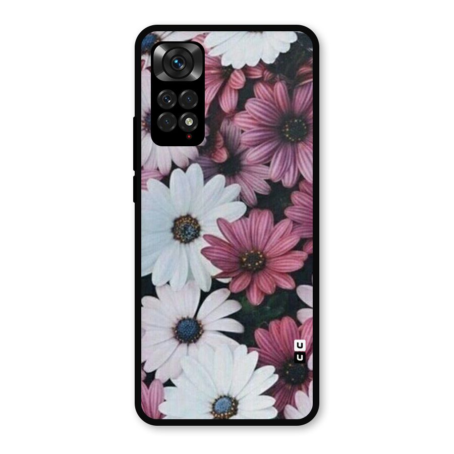 Floral Shades Pink Metal Back Case for Redmi Note 11s