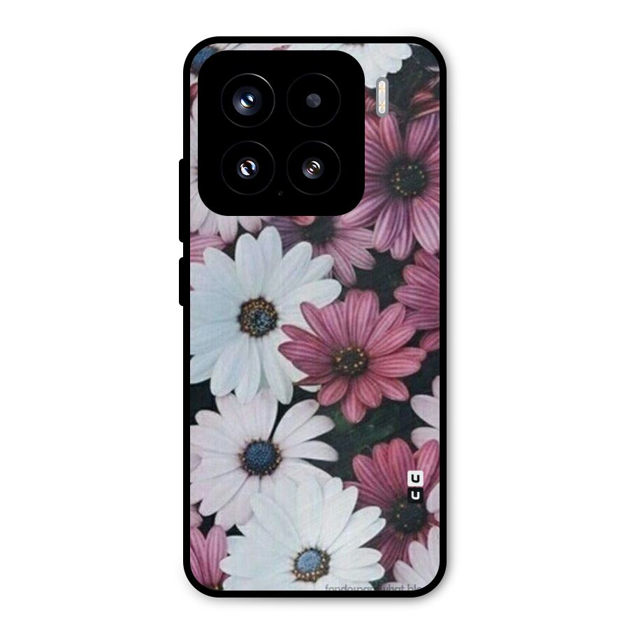 Floral Shades Pink Metal Back Case for Xiaomi 15