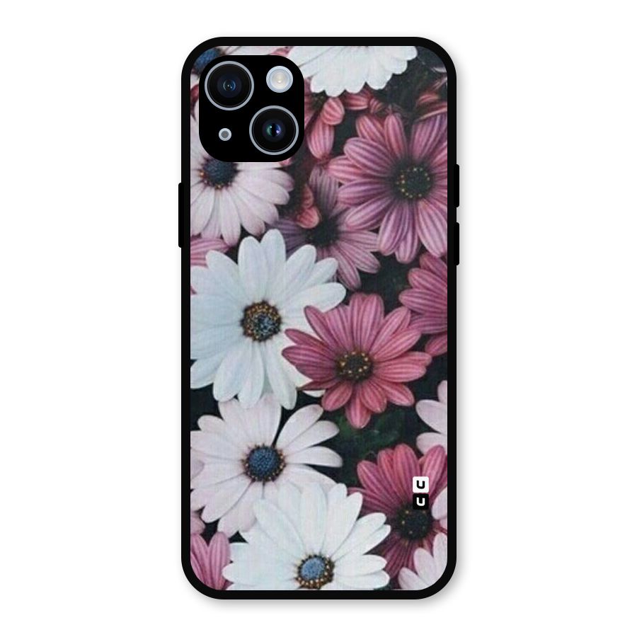 Floral Shades Pink Metal Back Case for iPhone 14