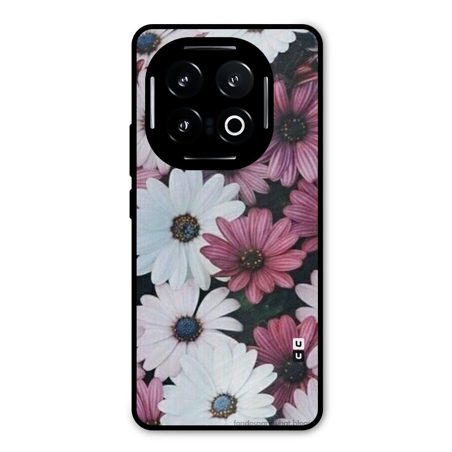 Floral Shades Pink Metal Back Case for iQOO 13