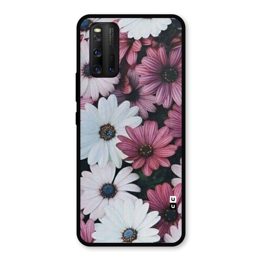 Floral Shades Pink Metal Back Case for iQOO 3