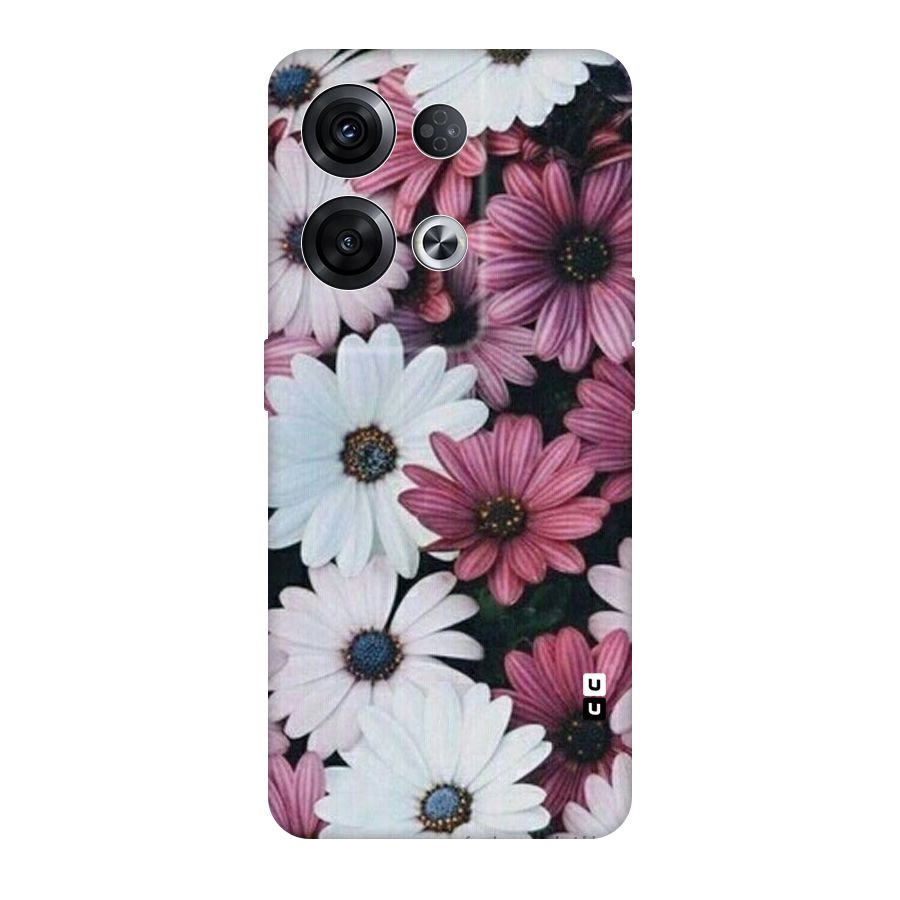 Floral Shades Pink Original Polycarbonate Back Case for Oppo Reno8 Pro 5G