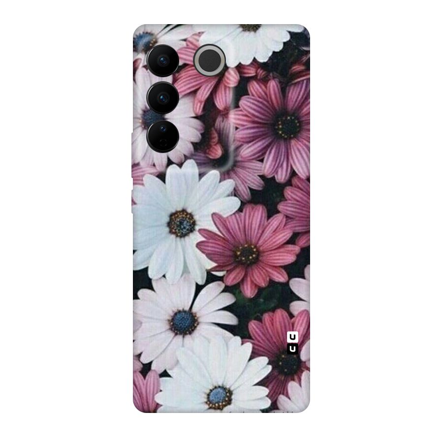 Floral Shades Pink Original Polycarbonate Back Case for Vivo V27