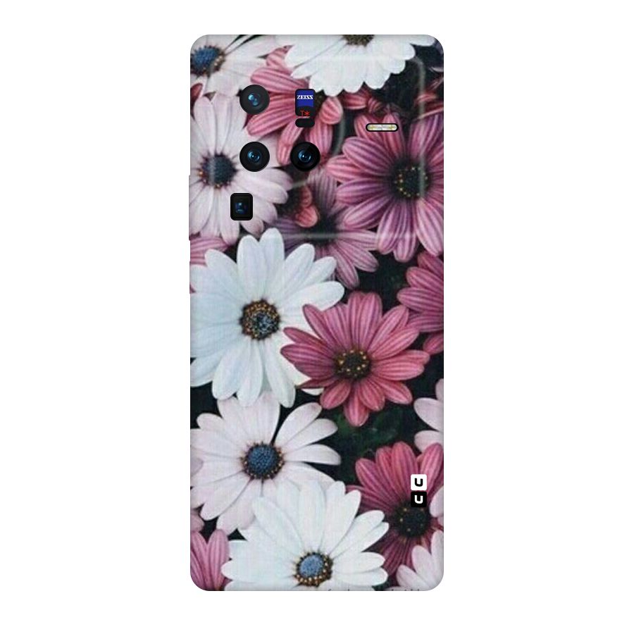 Floral Shades Pink Original Polycarbonate Back Case for Vivo X80
