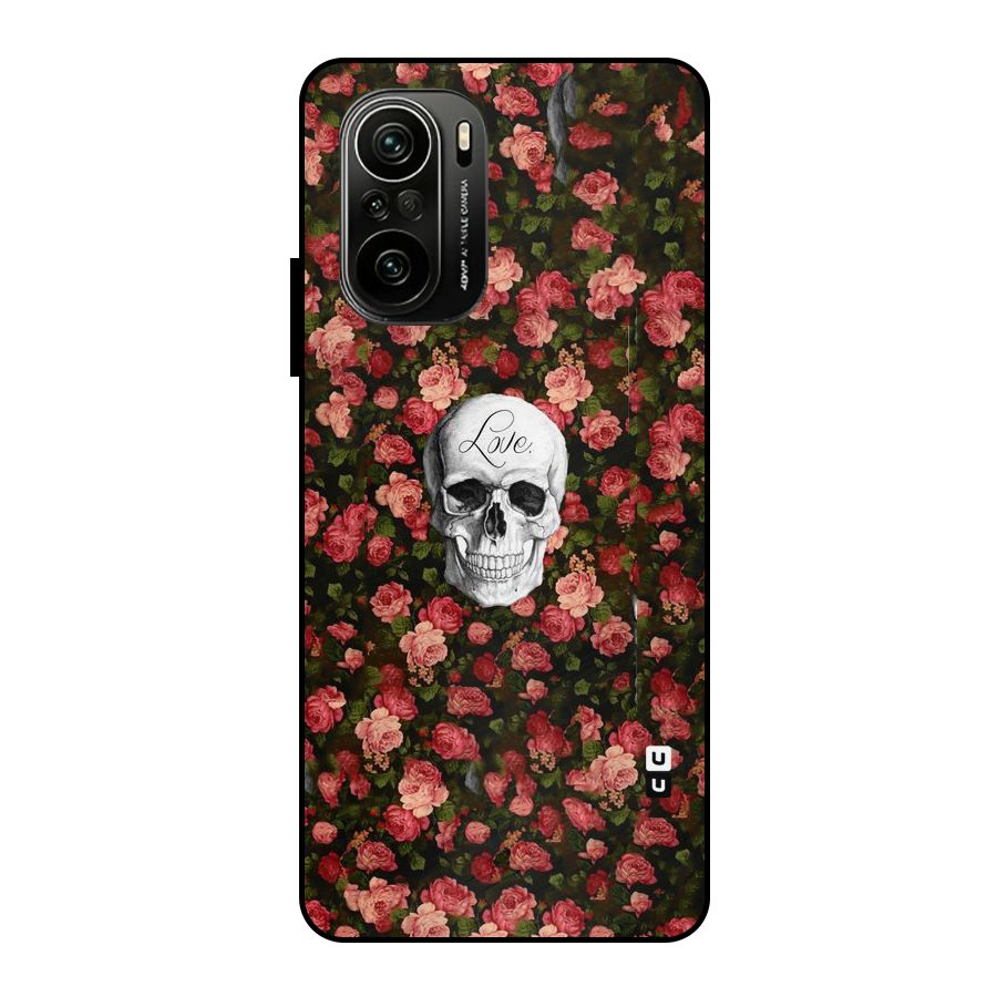 Floral Skull Love Metal Back Case for Mi 11x