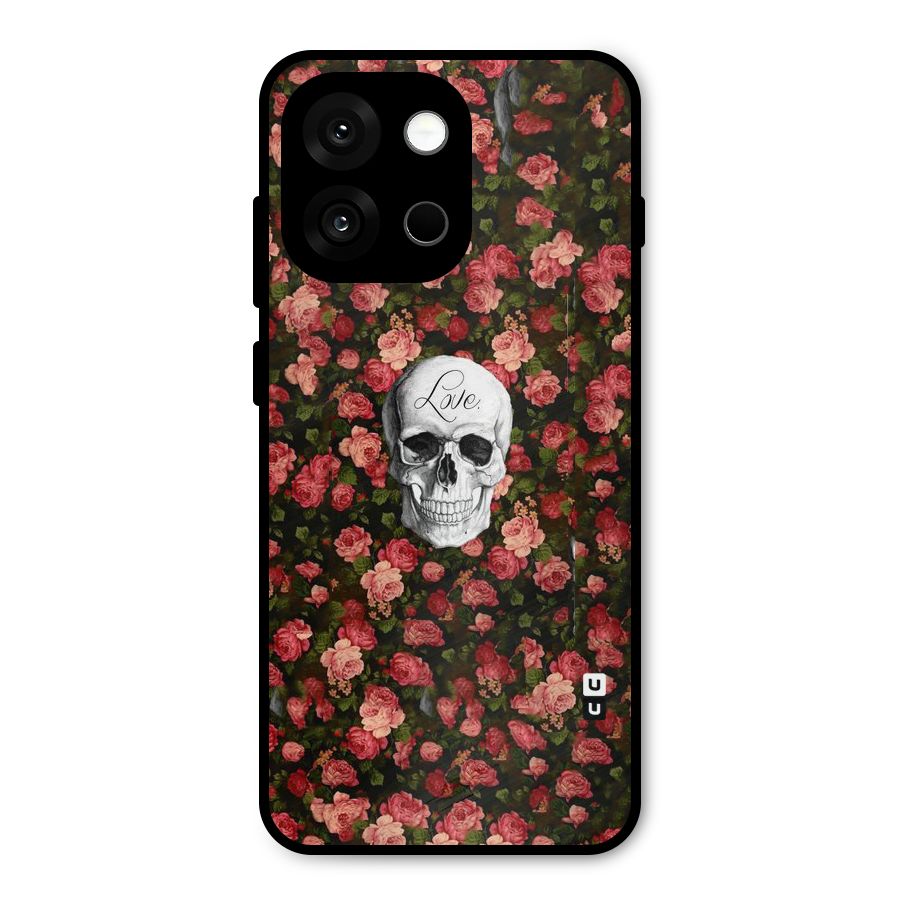 Floral Skull Love Metal Back Case for OnePlus 13s